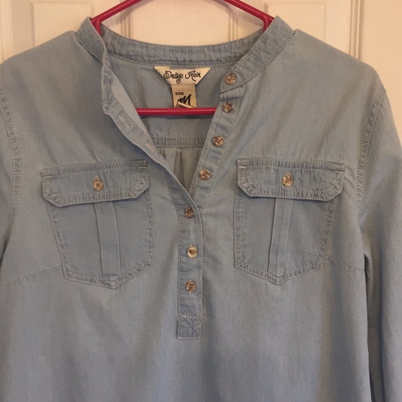 Blue cotton pullover shirt - Picture 4 of 7